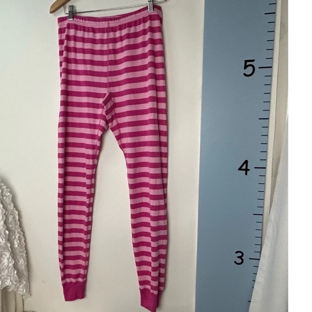 Hanna Andersson Pink‎ Stripe Barbiecore Pajama Pants Girls Large